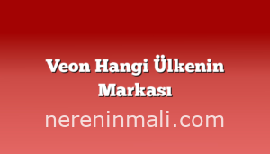 Veon Hangi Ülkenin Markası