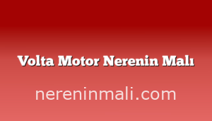 Volta Motor Nerenin Malı