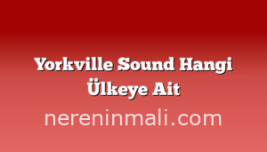 Yorkville Sound Hangi Ülkeye Ait