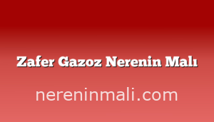 Zafer Gazoz Nerenin Malı