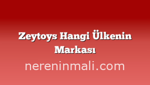 Zeytoys Hangi Ülkenin Markası