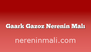 Gaark Gazoz Nerenin Malı