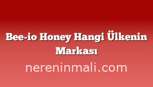 Bee-io Honey Hangi Ülkenin Markası