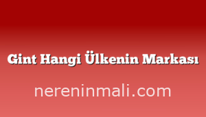 Gint Hangi Ülkenin Markası