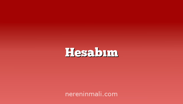 Hesabım