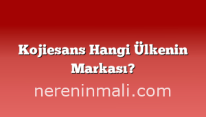 Kojiesans Hangi Ülkenin Markası?