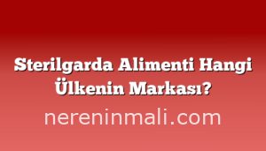 Sterilgarda Alimenti Hangi Ülkenin Markası?