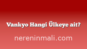 Vankyo Hangi Ülkeye ait?