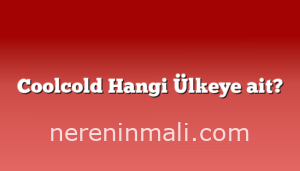 Coolcold Hangi Ülkeye ait?