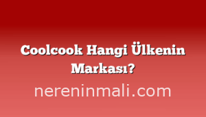 Coolcook Hangi Ülkenin Markası?