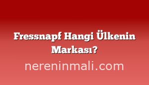 Fressnapf Hangi Ülkenin Markası?