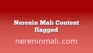 Nerenin Malı Content flagged